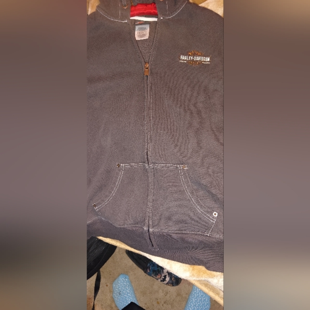Harley-Davidson Black Zip-Up Hoodie